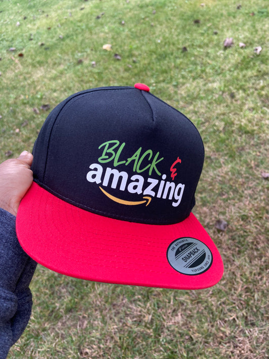 Black and Amazing SnapBack hat