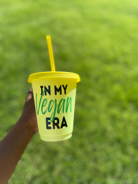 In my Vegan era color changing cup