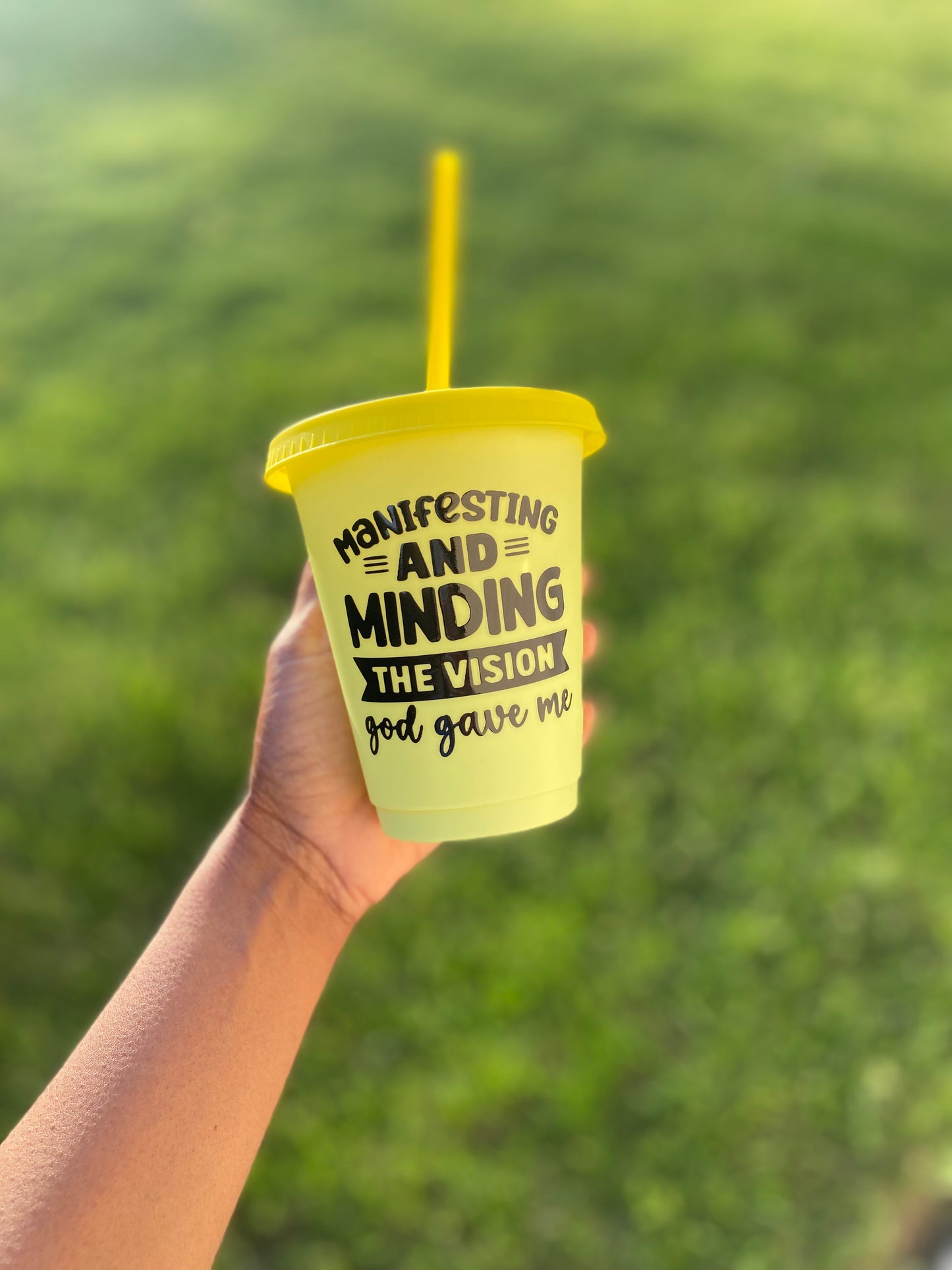 Manifesting and Minding the Vision God gave me Color changing Cup