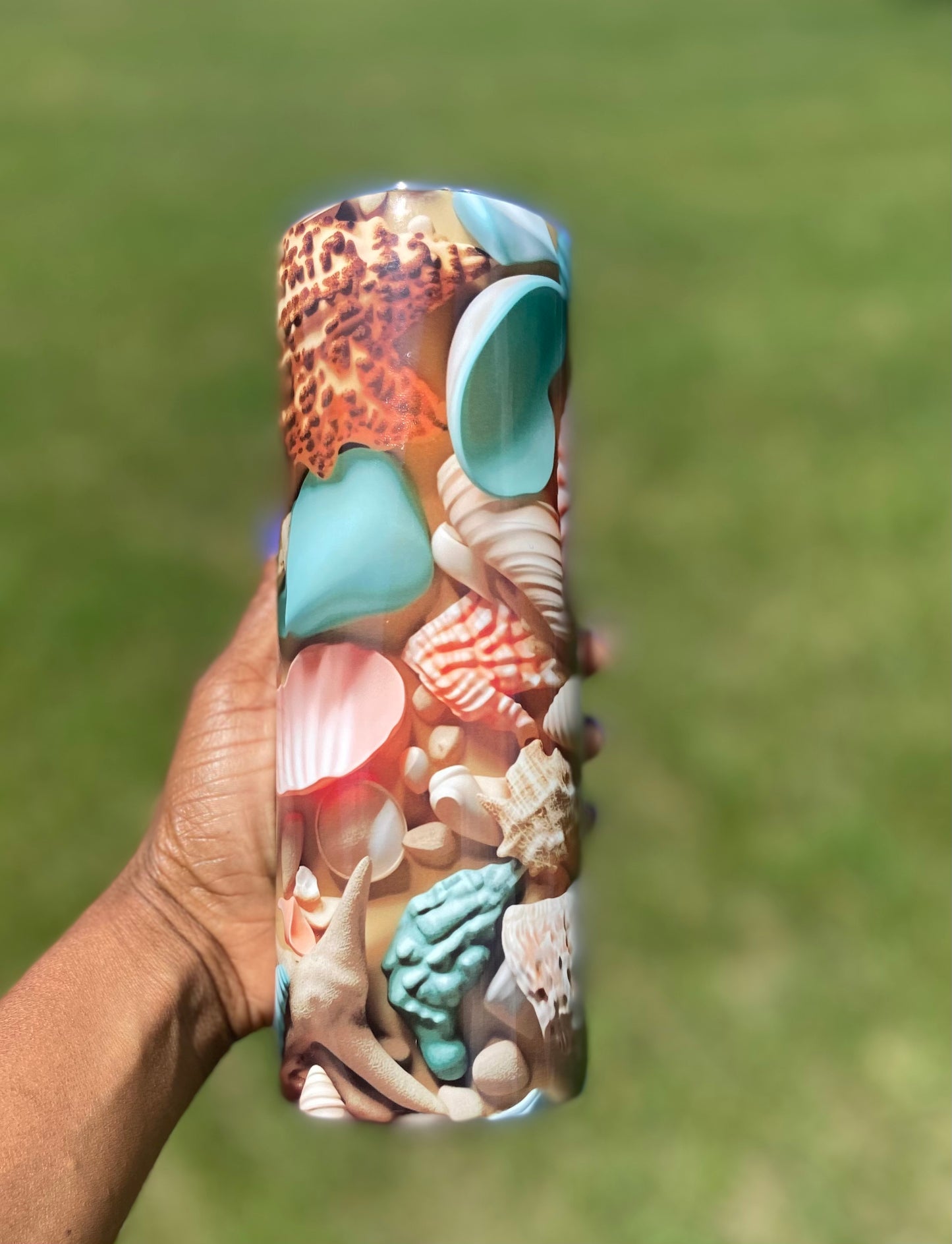 3D Seashell Tumbler